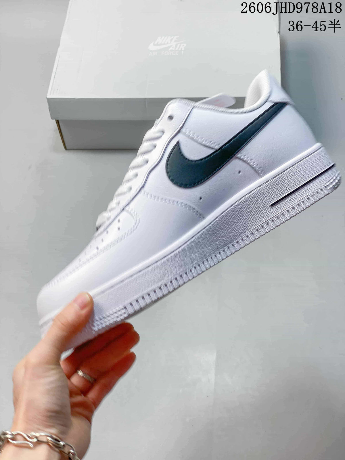 Nike Air Force 1 Low White and Black Sneakers