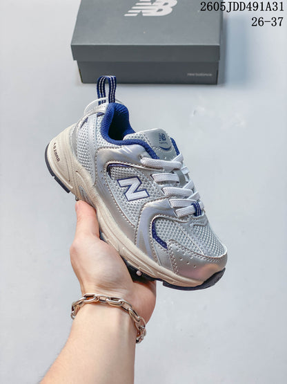 New Balance 530 Kids Running Sneakers, Black, 05JDD491A31