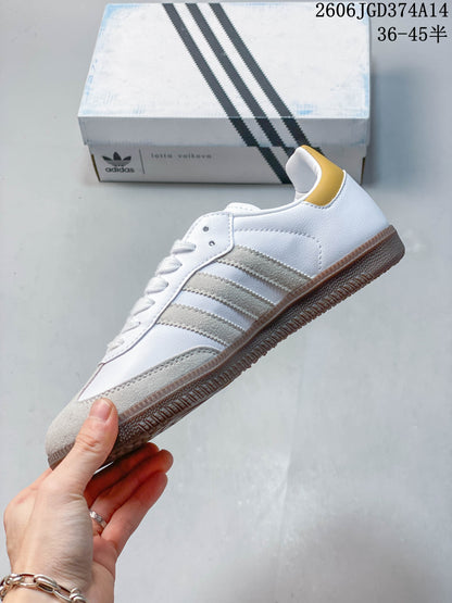 Adidas Originals Samba Vegan OG Low-Top Sneakers, White