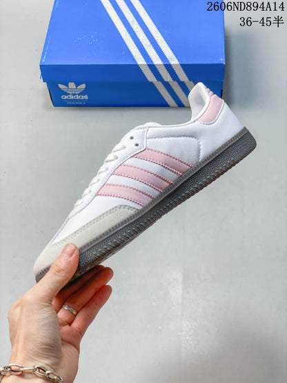 adidas Samba OG Low-Top Sneakers White Pink Beige