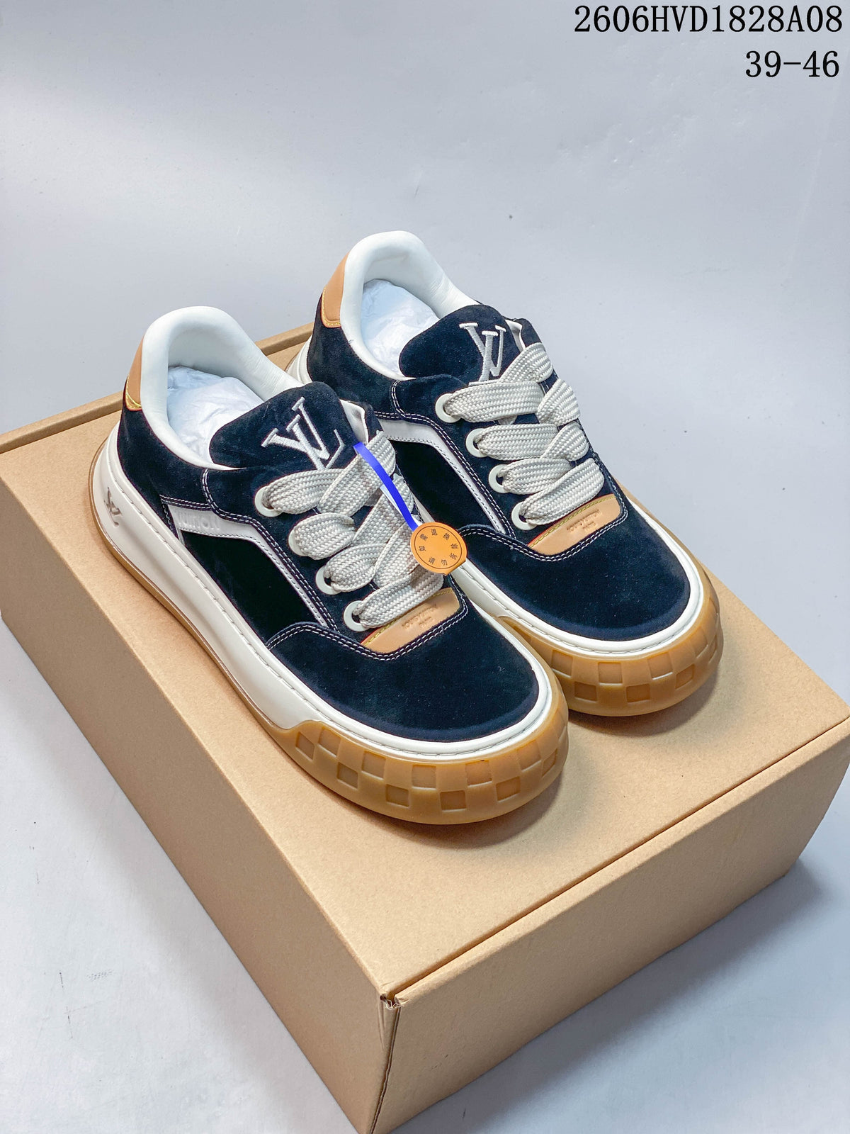 Louis Vuitton Low-Top Sneakers with Chunky Gum Sole
