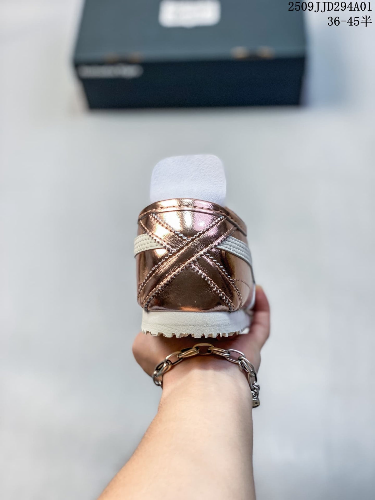 Onitsuka Tiger Mexico 66 Metallic Rose Gold Sneakers