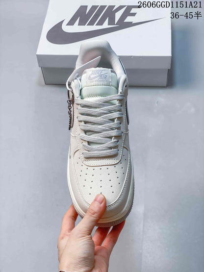 Nike Air Force 1 Low Sneakers, Cream and Ice Blue