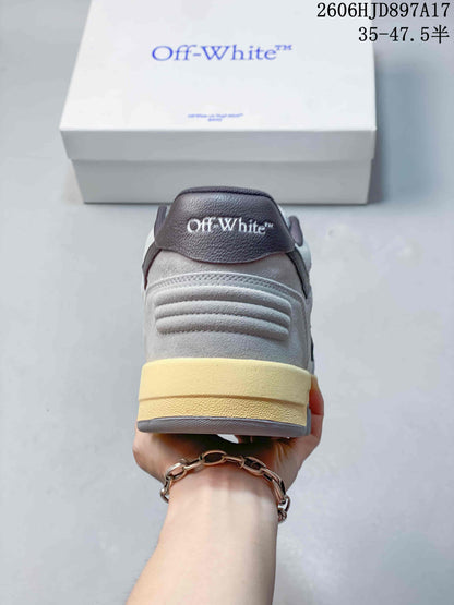 Off-White Low-Top Sneakers in White and Grey