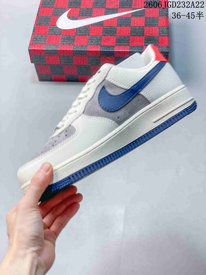 Nike Air Force 1 '07 Low White Grey Blue Sneakers