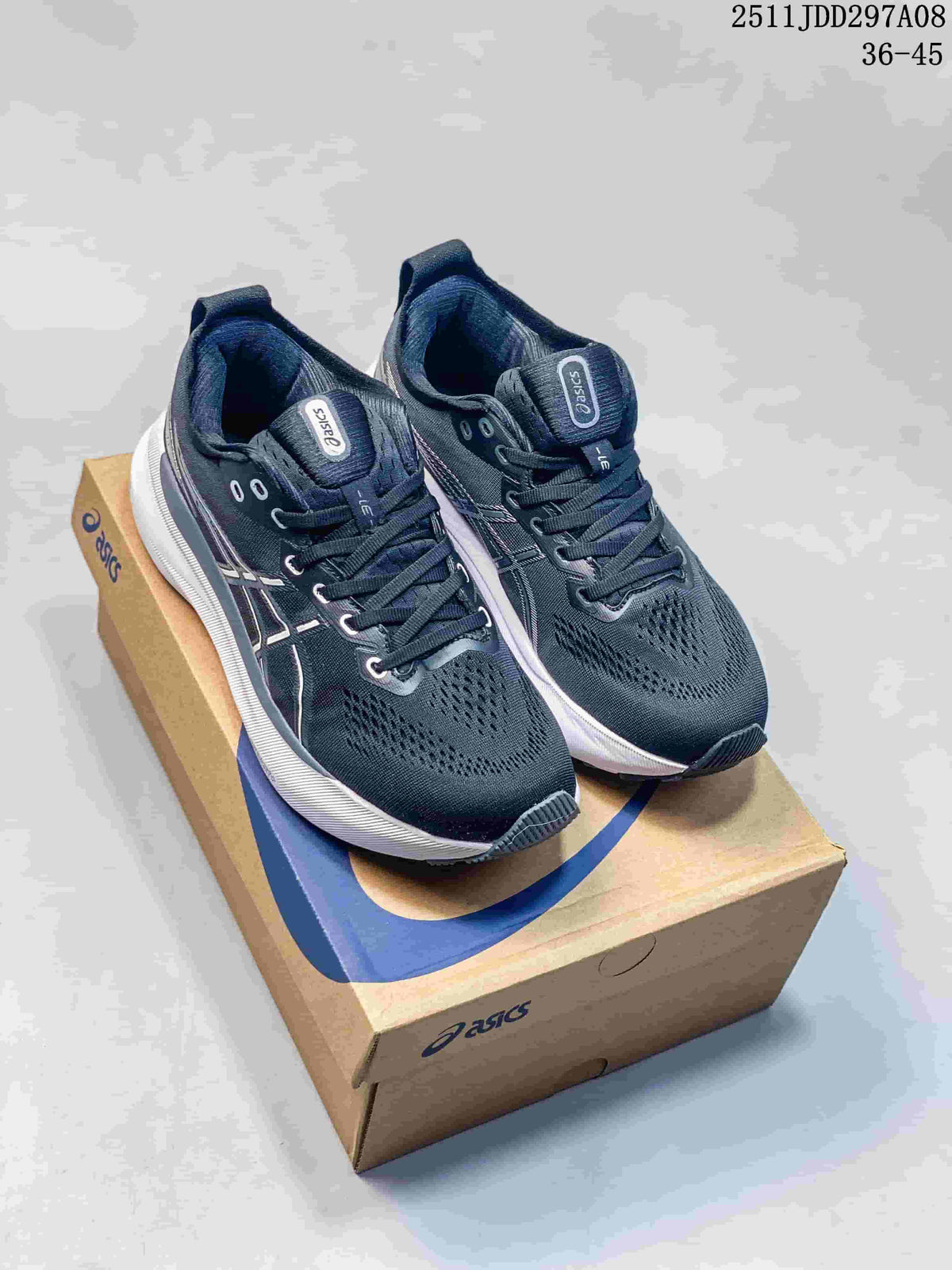 ASICS GEL-KAYANO Running Shoes in Navy and White