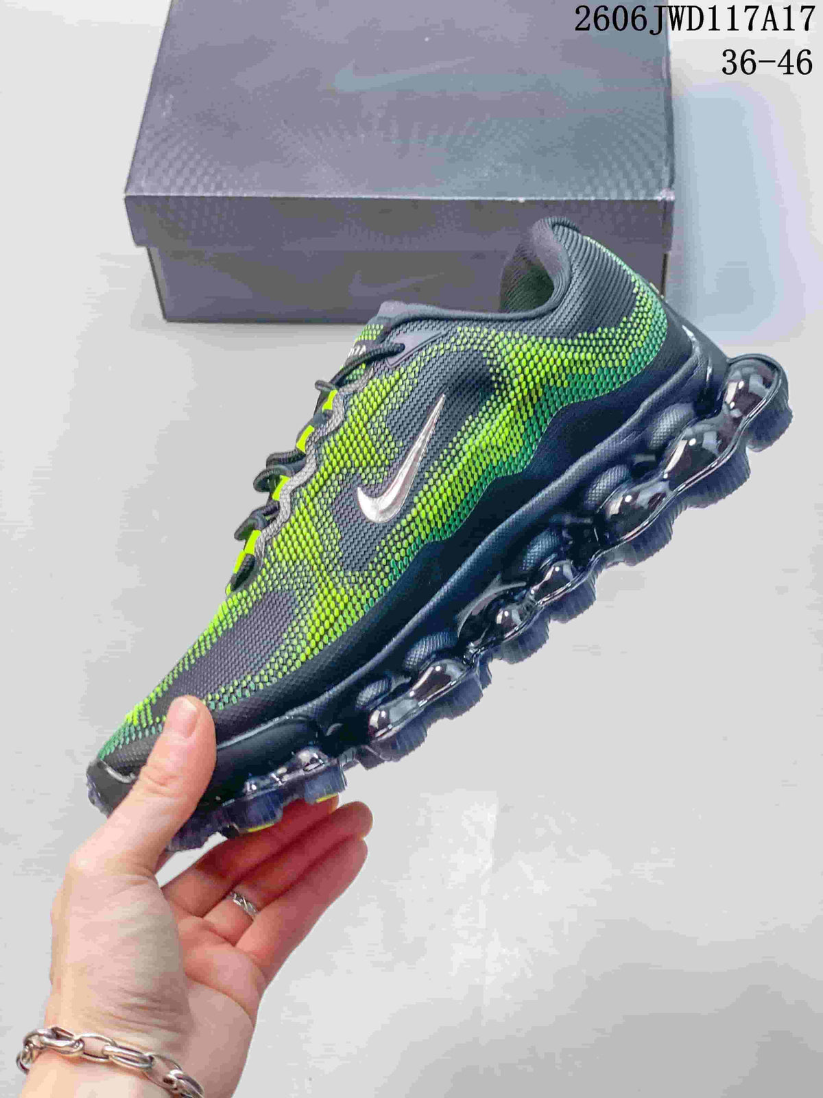 Nike Air Liquid Max Running Sneakers, Charcoal and Volt