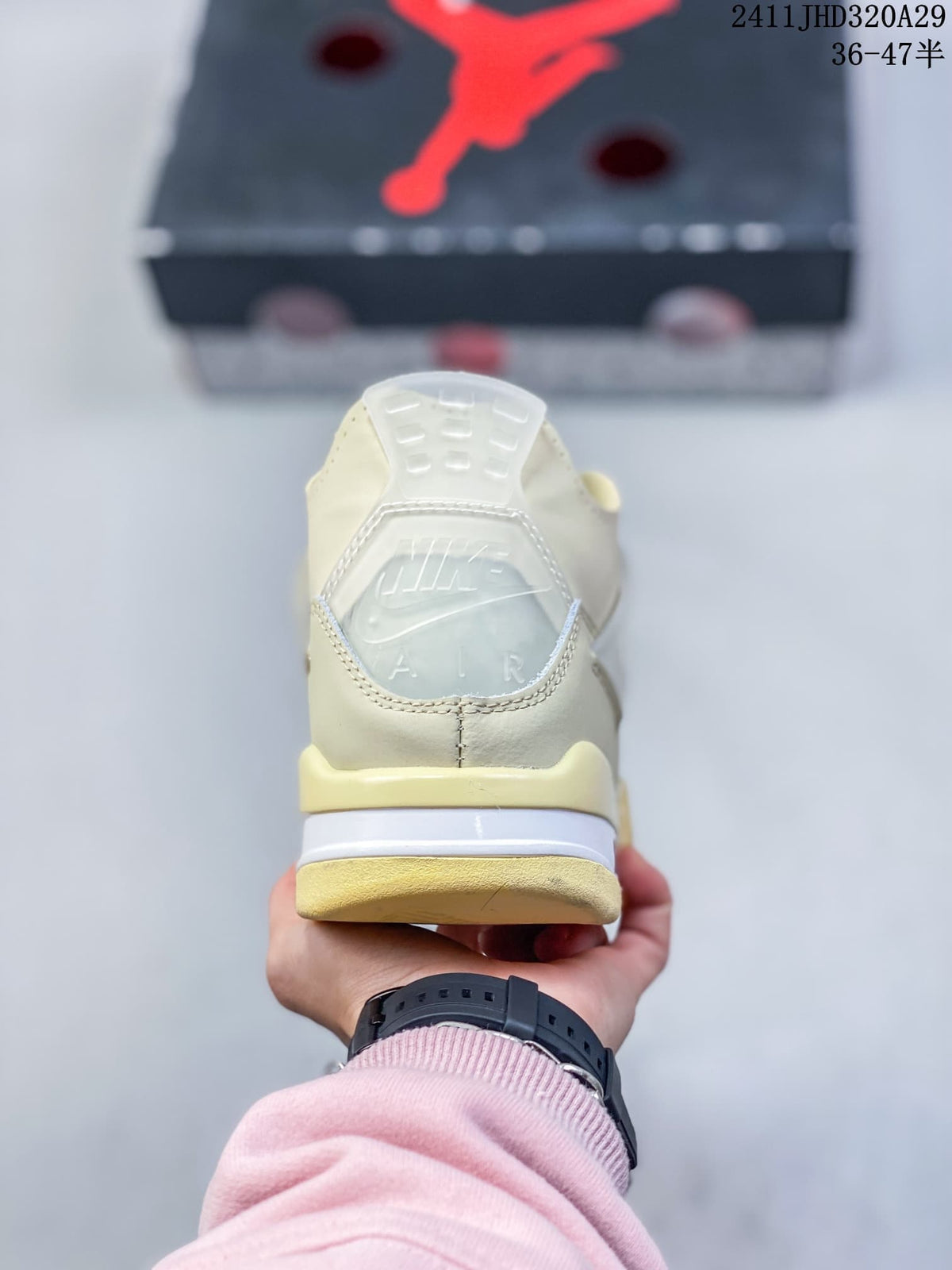 Air Jordan 4 Retro OG Cream Mid-Top Sneakers