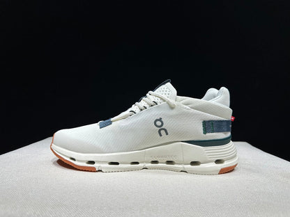 On Cloudnova 2 Sneakers in Ivory and Olive