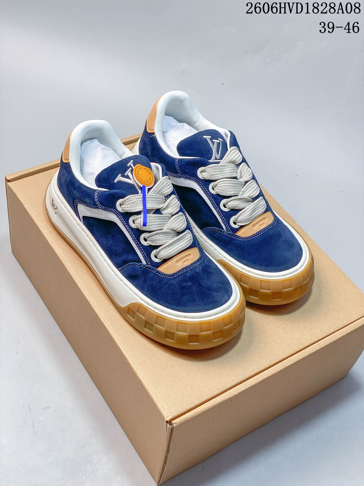Louis Vuitton Low-Top Sneakers with Chunky Gum Sole