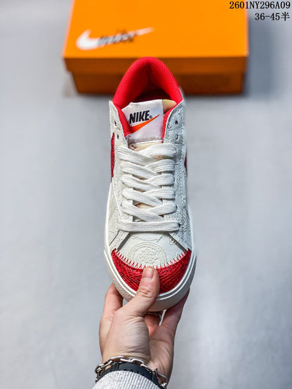 Nike Blazer Low '77 Jumbo Sneakers White Red
