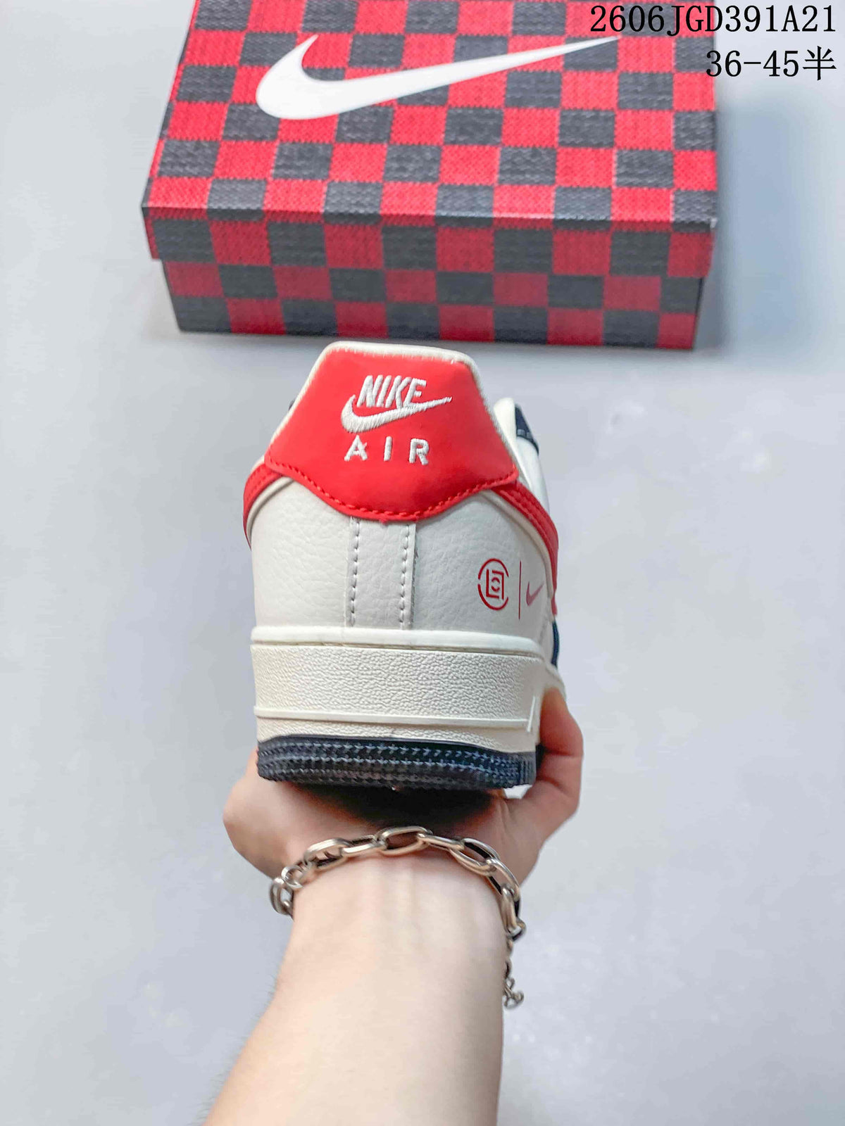 Nike Air Force 1 ’07 Low White Navy Red Sneakers