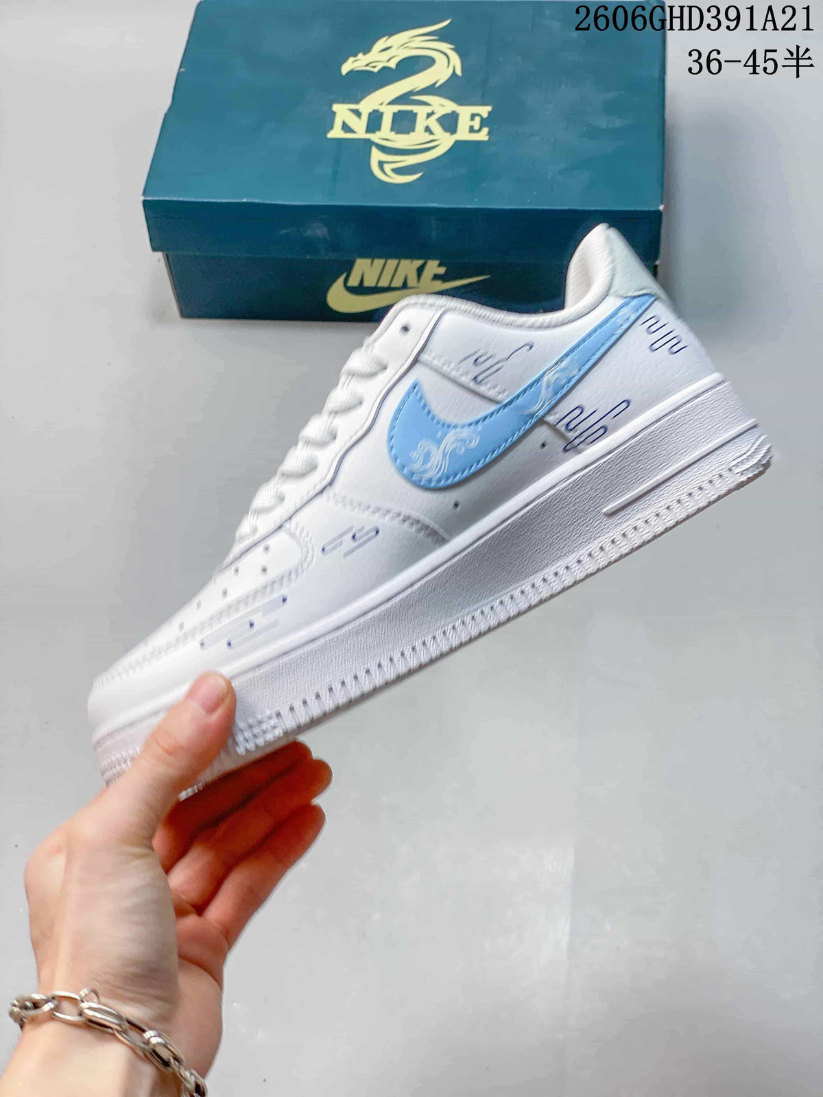 Nike Air Force 1 Low New Year White Blue Sneakers