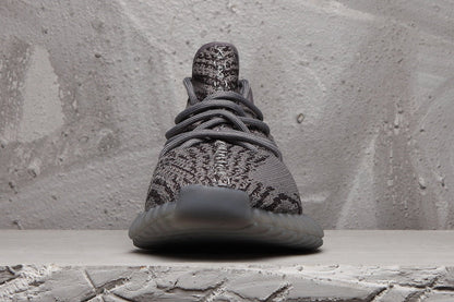 Yeezy 350 V2 Black and Gray Zebra Sneakers