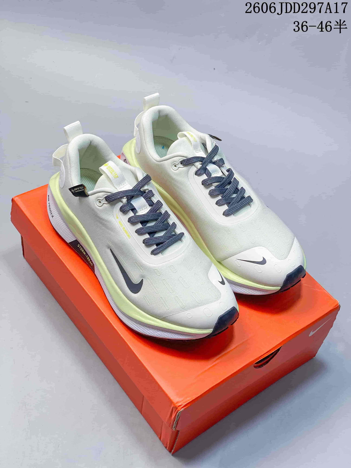 Nike InfinityRN 4 Running Shoes, White and Lime