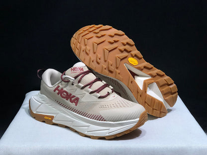 HOKA Skyline Float X Trail Sneakers in Beige