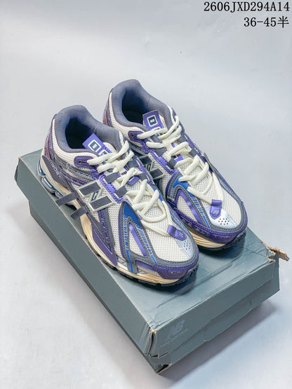 New Balance 1906AB Retro Sneakers in Cream, Purple and Blue