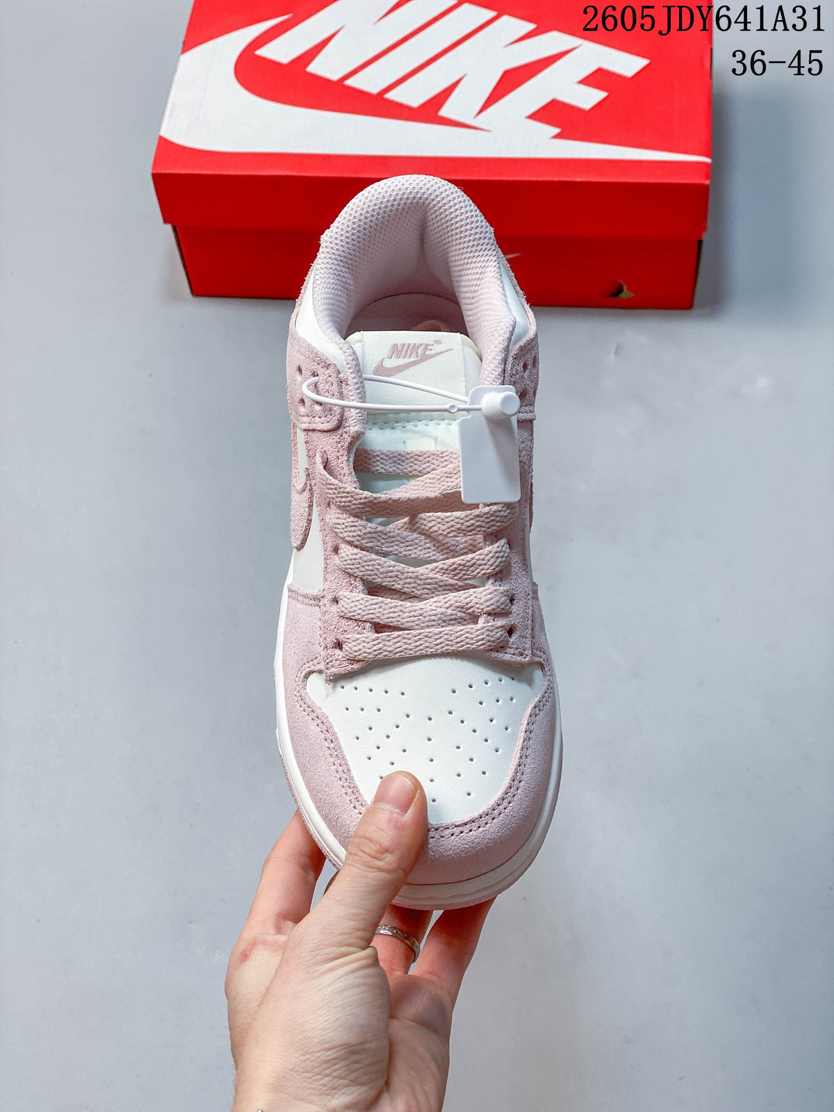 Nike SB Dunk Low Sneakers in Pink and White IB4417