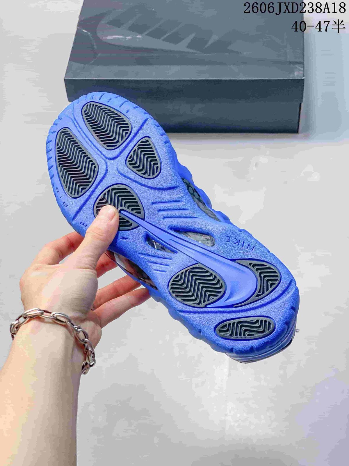 Nike Foamposite Pro Basketball Shoes Blue 624041-403