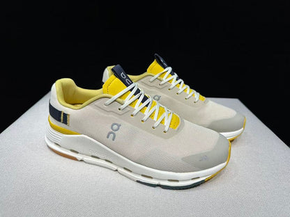 On Cloudnova Form 2 Sneakers in Beige and Yellow