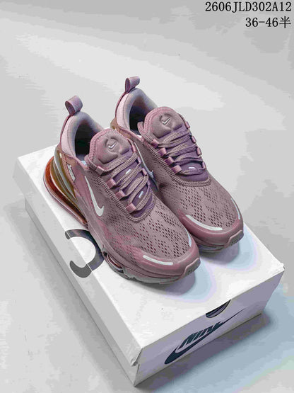 Nike Air Max 270 Flyknit Sneakers in Mauve
