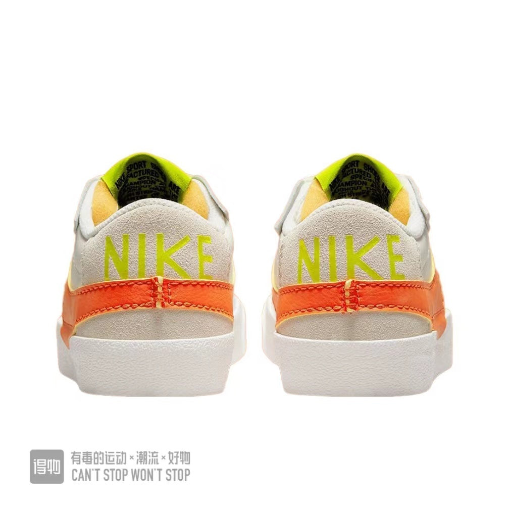 Nike Blazer Low 77 Sneakers White Orange Volt