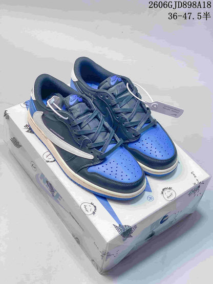 Nike Air Jordan 1 Low x Travis Scott Blue Sneakers