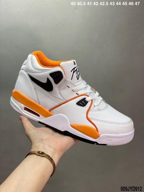 Nike Air Flight 89 White Orange Black Sneakers