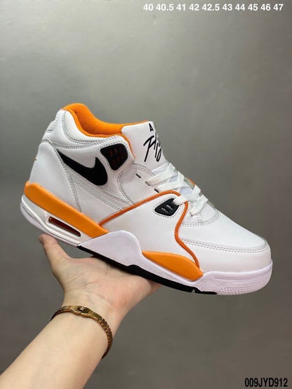 Nike Air Flight 89 White Orange Black Sneakers