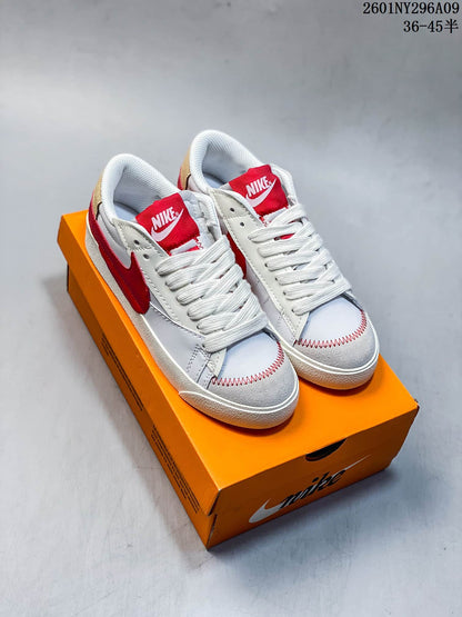 Nike Blazer Low '77 Jumbo White Red Sneakers