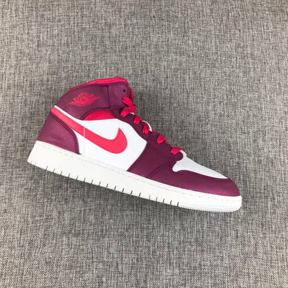 Single sneaker side profile displaying the high-top shape and white rubber outsole.
