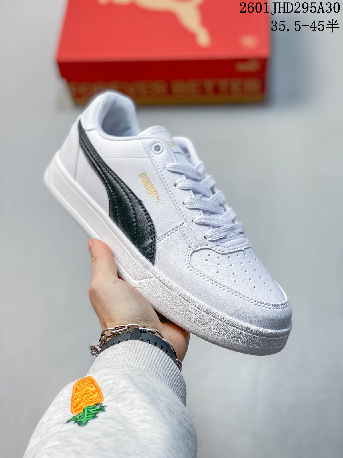 Puma Caven 2.0 White Low-Top Sneakers 395082