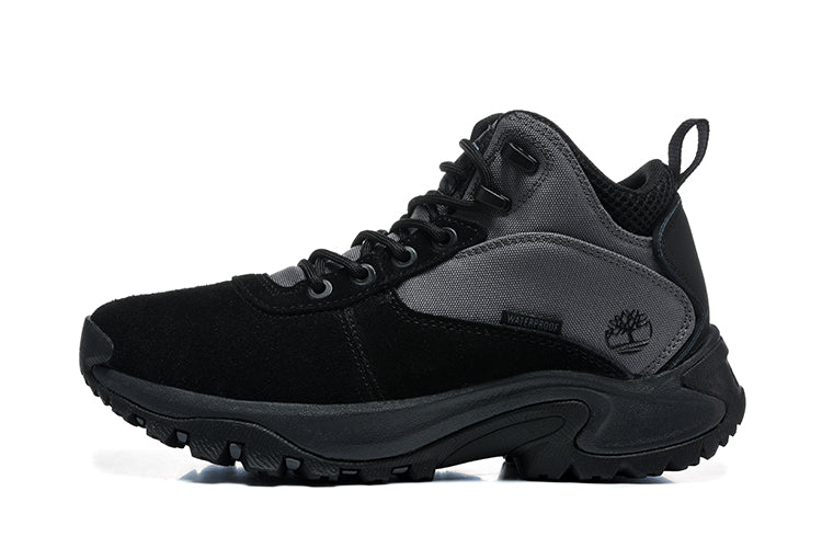The North Face Waterproof Black Mid-Top Hiking Sneakers