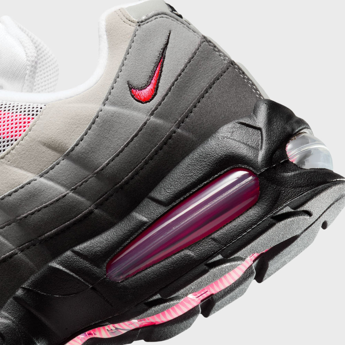 Nike Air Max 95 - Black / Solar Red / Medium Ash / Dark Pewter