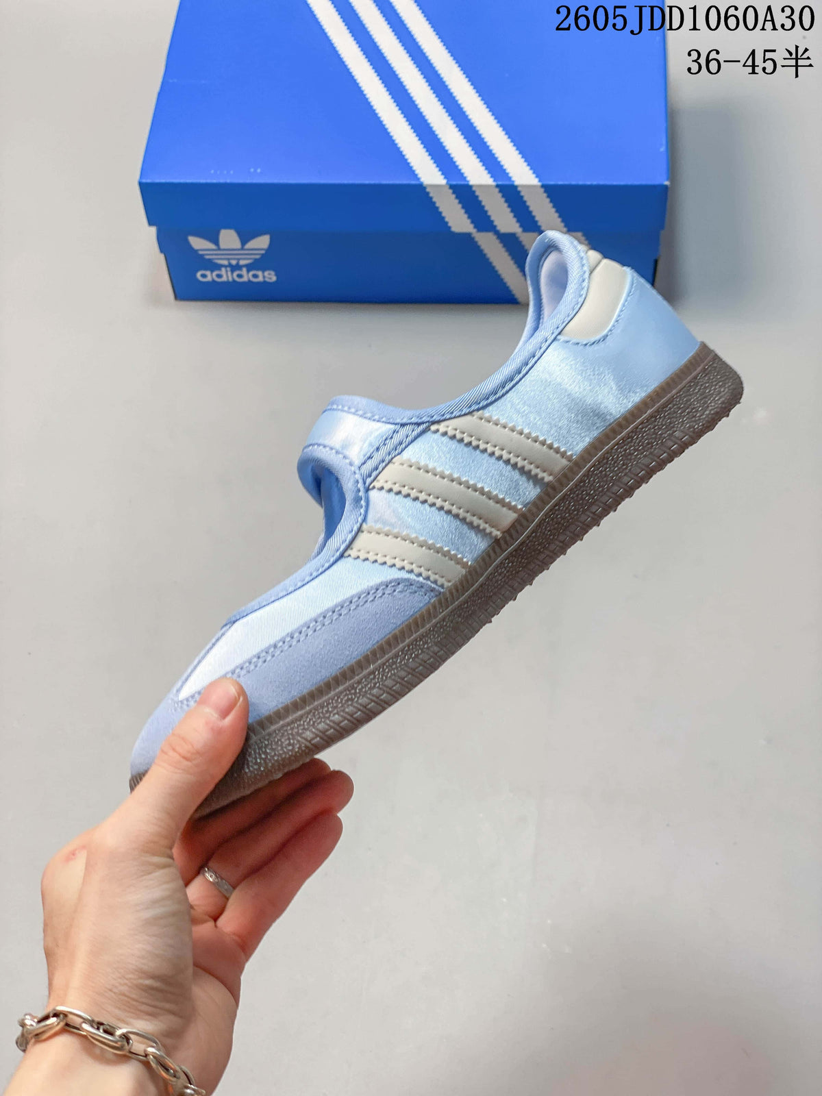 Adidas Samba Jane Blue Mary Jane Sneakers