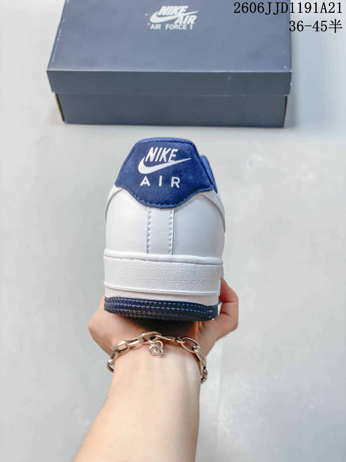 Nike Air Force 1 Low White and Blue Sneakers