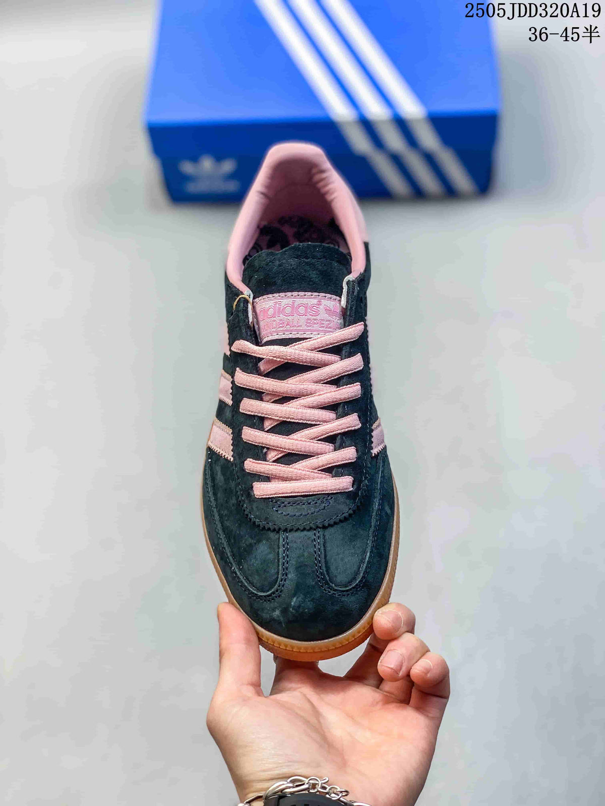 adidas Originals Gazelle Indoor Sneakers, Black and Pink