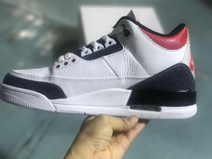 Side profile showing the black patterned overlays and midsole air unit