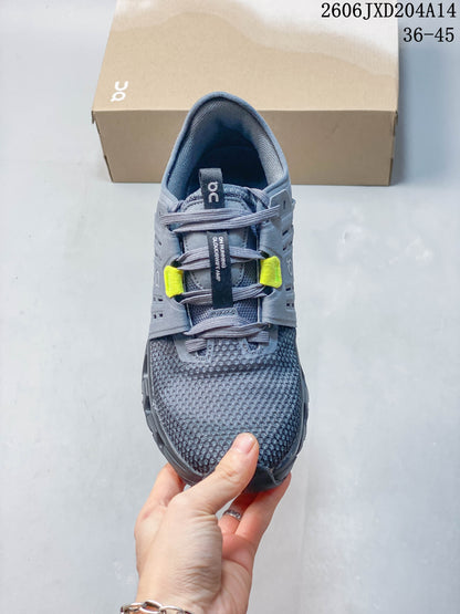 On Cloudswift Amp Men's Running Shoes, Gray and Neon Yellow