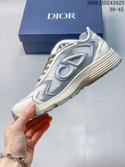 Dior B30 Countdown Low-Top Sneakers in Gray