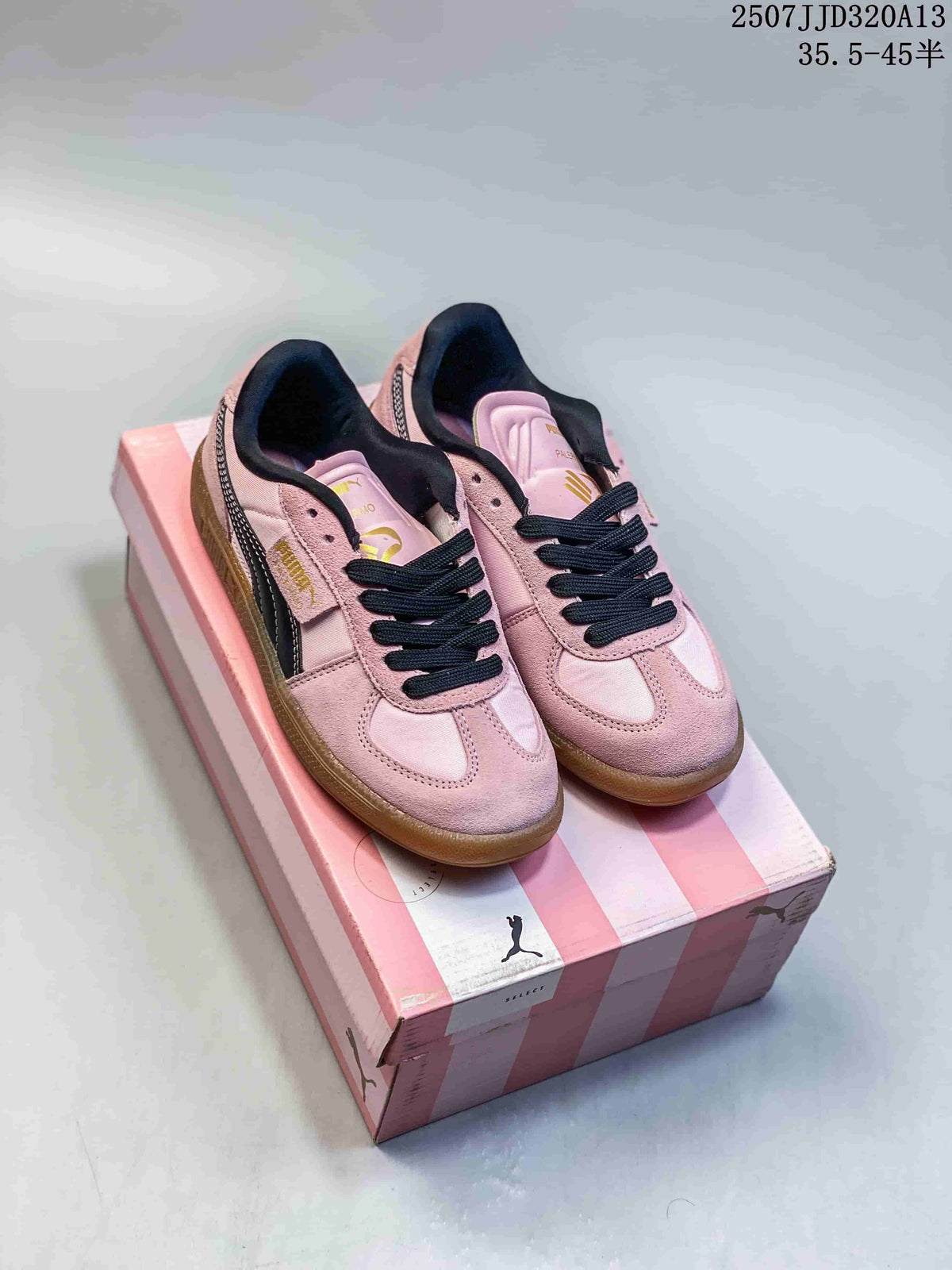 Puma Palermo Pink Suede-Style Low-Top Sneakers