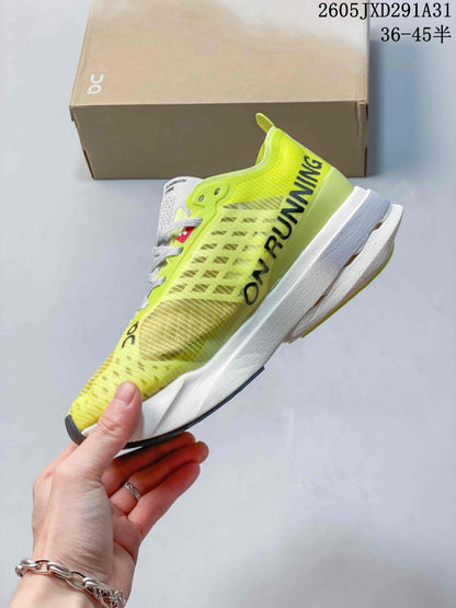 On Cloudboom Strike Racing Running Shoes – Volt Yellow
