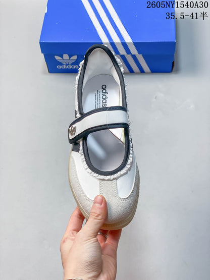 Adidas Samba Jane Mary Jane Sneakers White Black KH6231
