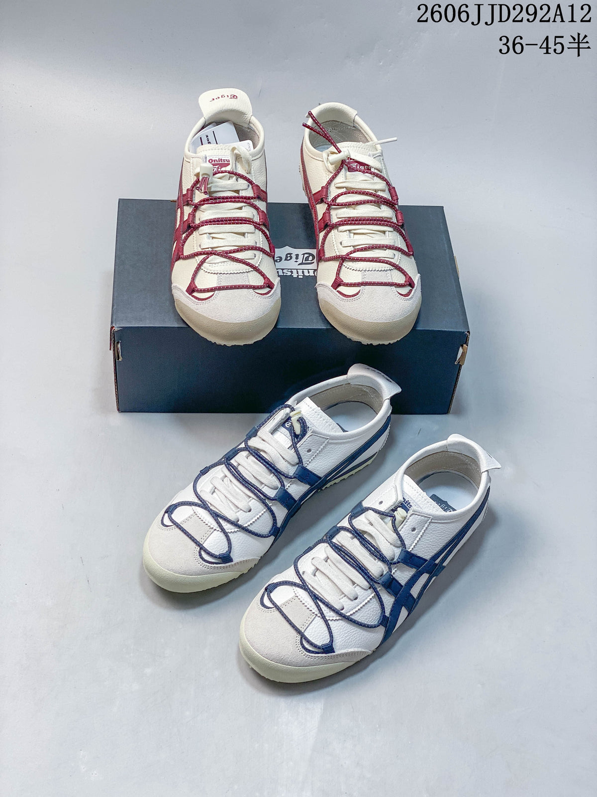Onitsuka Tiger Mexico 66 Deluxe Sneakers, White with Color Accents