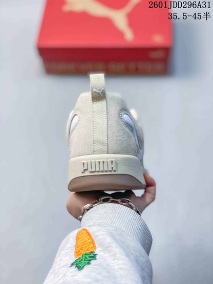PUMA 180 Platform Sneakers in Cream and White