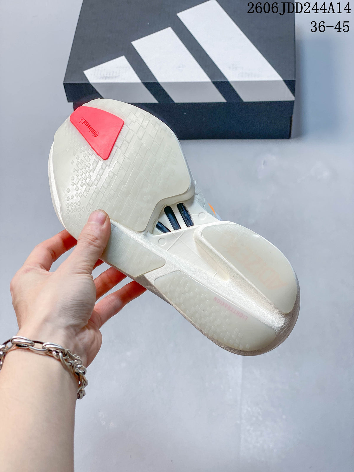 Adidas Adizero Adios Pro 4 White Orange Running Shoes