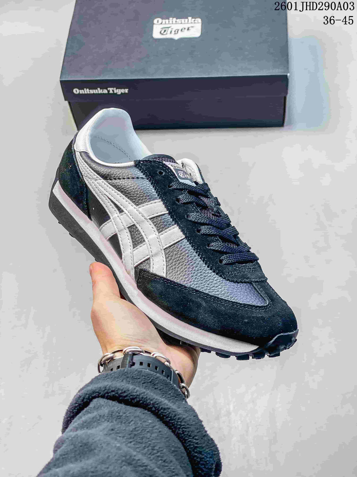 Onitsuka Tiger EDR 78 Retro Sneakers in Navy and Silver