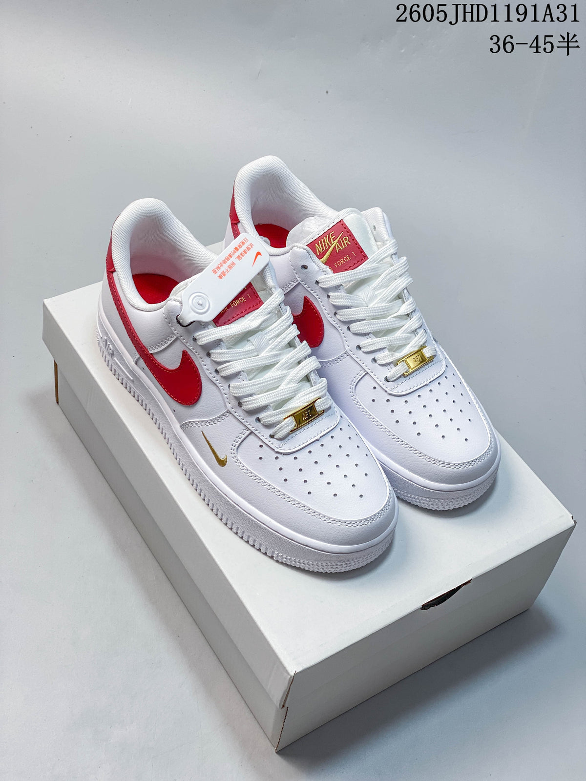 Nike Air Force 1 Low White Red Sneakers