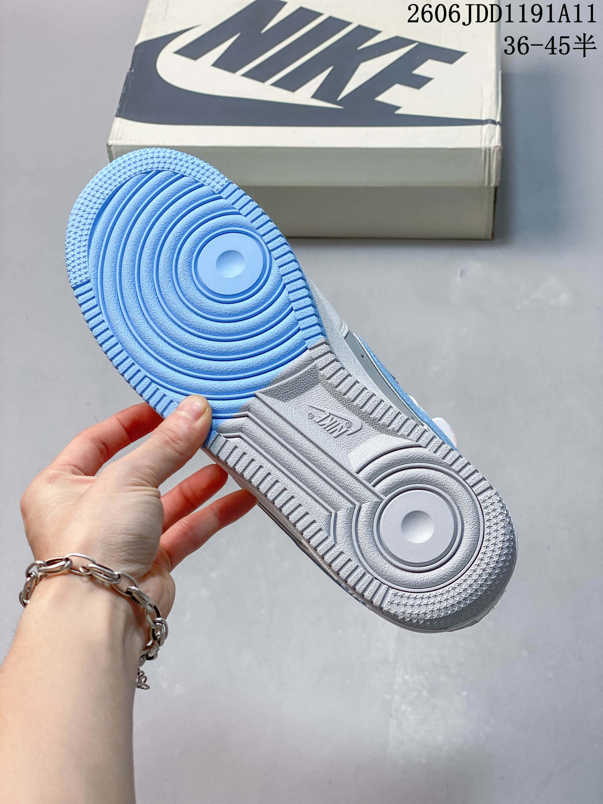 Nike Air Force 1 '07 Low White and Blue Sneakers