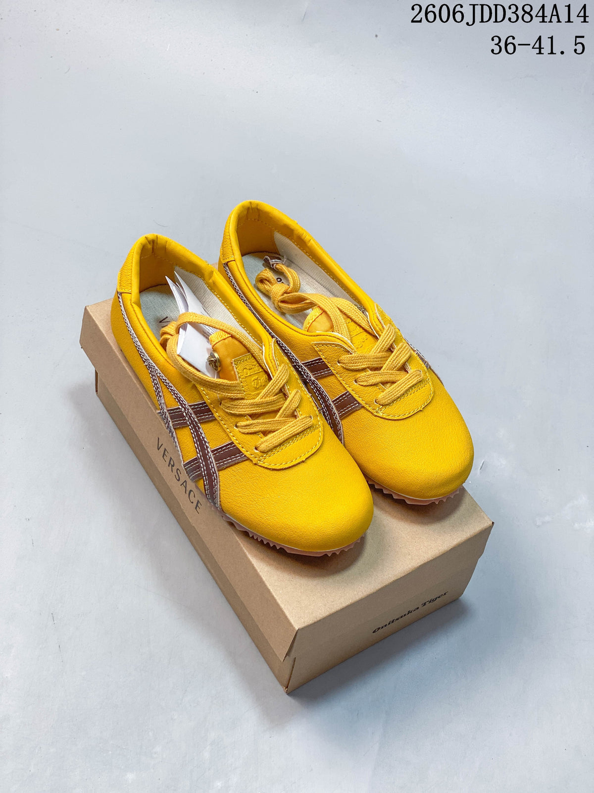 Versace x Onitsuka Tiger Tai-Chi Sakura Low-Top Sneakers, Yellow